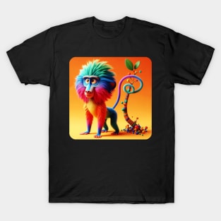 Animals, Insects and Birds - Baboon #10 T-Shirt